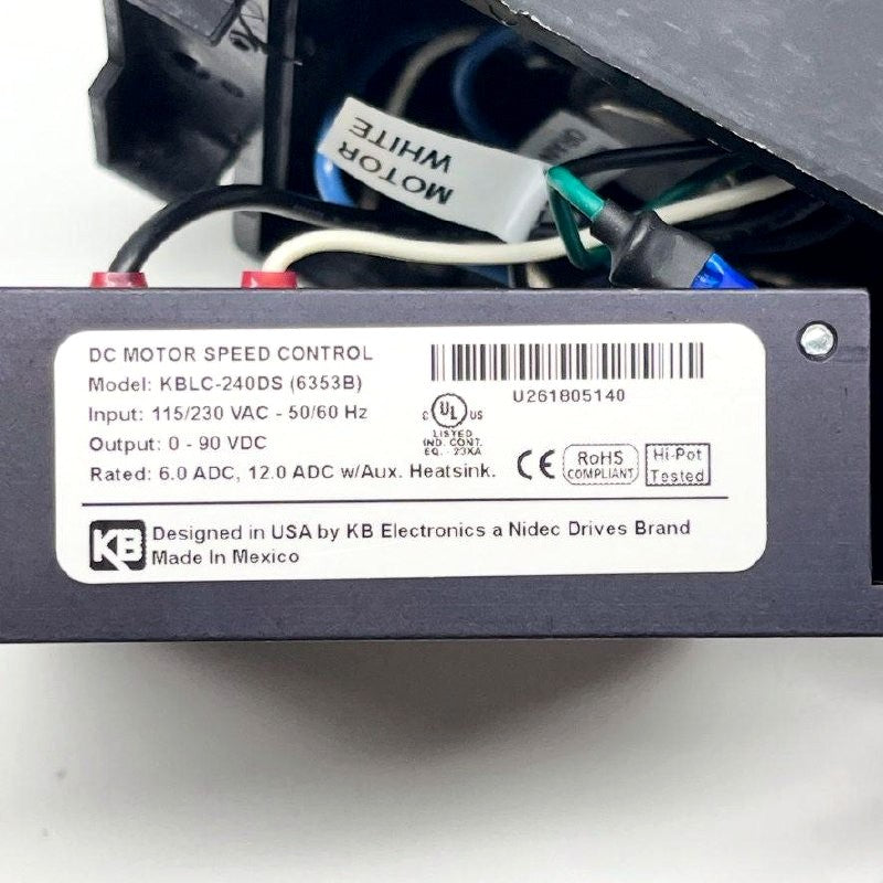 Sherline DC Motor Speed Control 4049-DC KBLC-240DS 0-90V 6A
