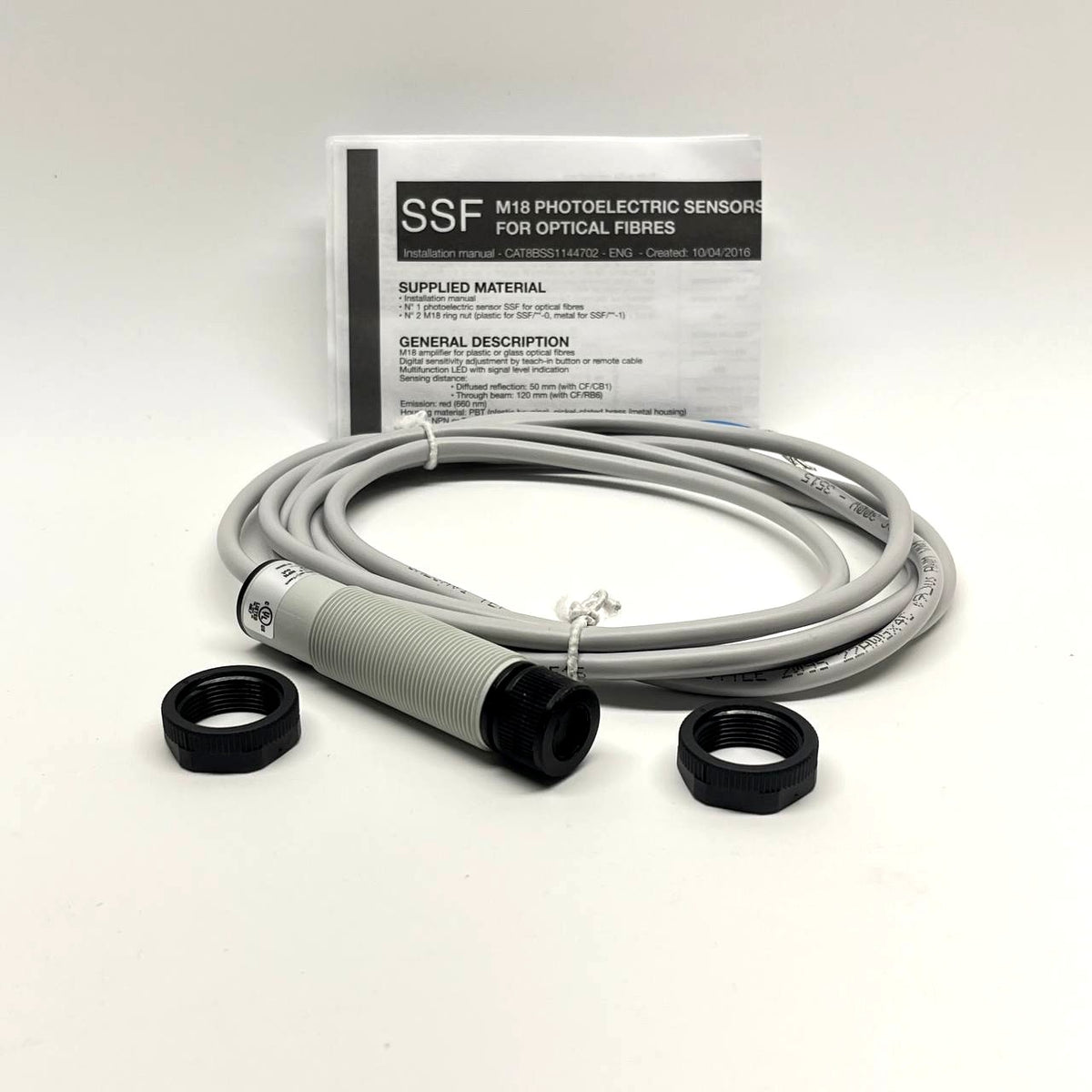 Micro Detectors SSF-0N-0A M18 Photoelectric Fiber Sensor 10-30V NPN