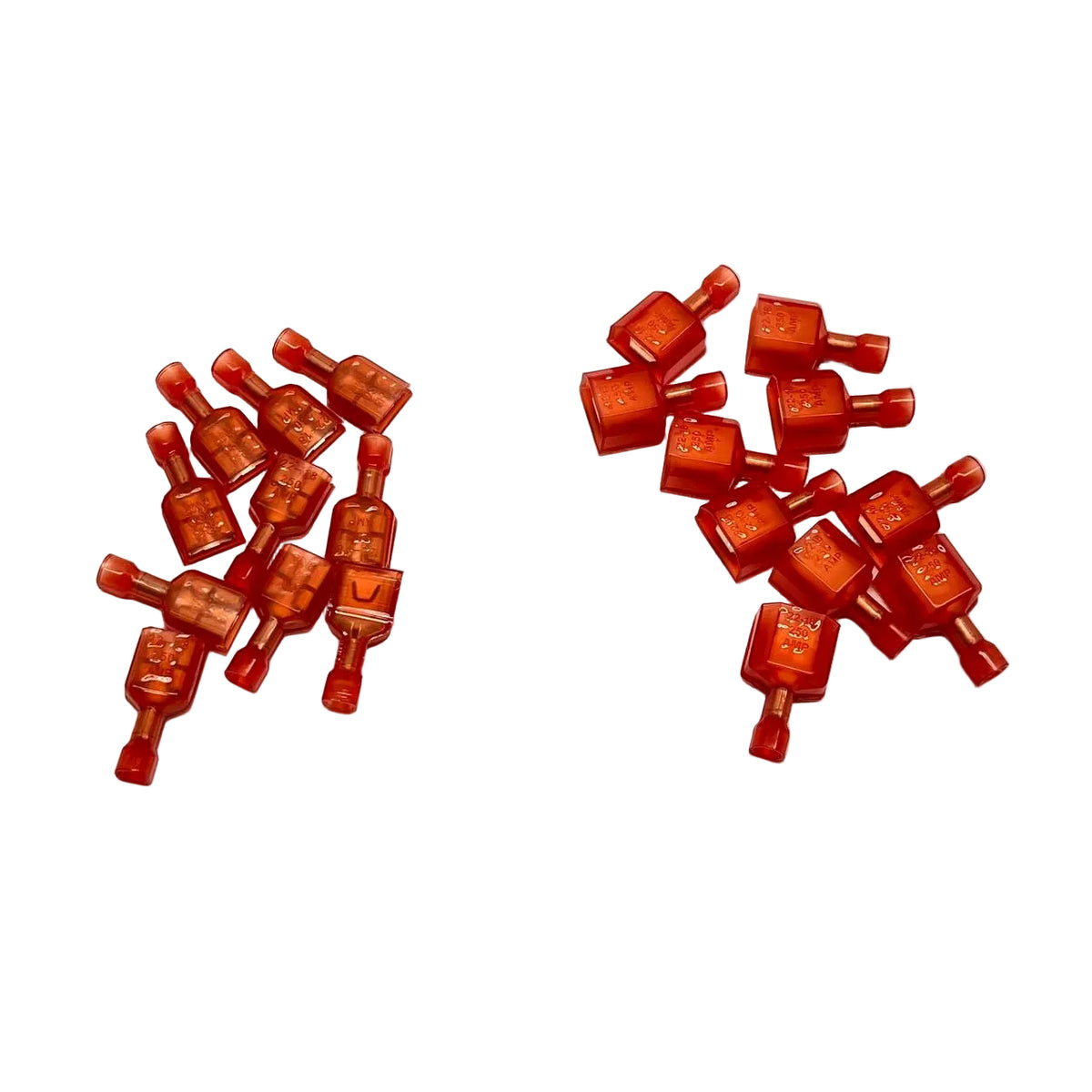 TE FASTON 0.250" Insulated Female Disconnect Red 22-18 AWG Qty50
