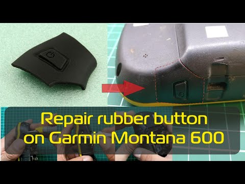Rubber power button for Garmin Montana 600 (flexible, waterproof) New